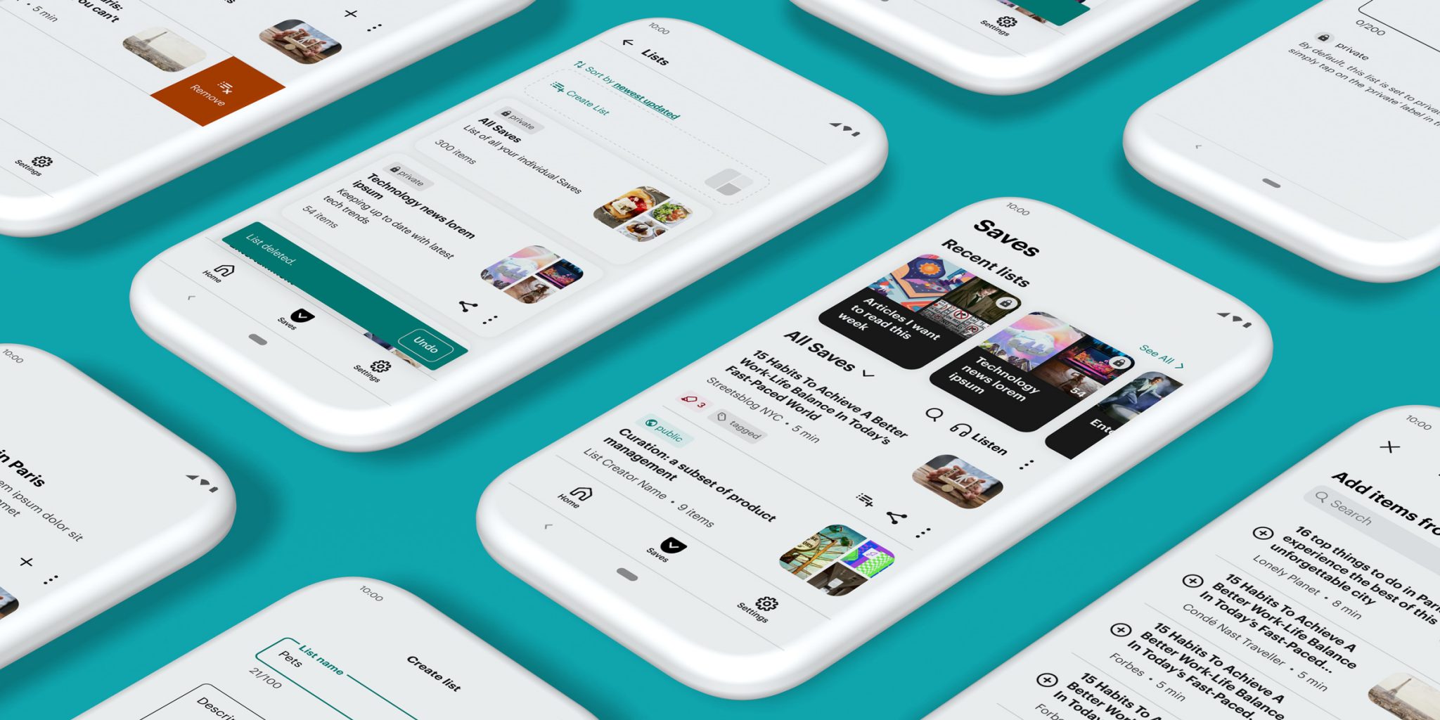 hero image showing mockups of the shared lists